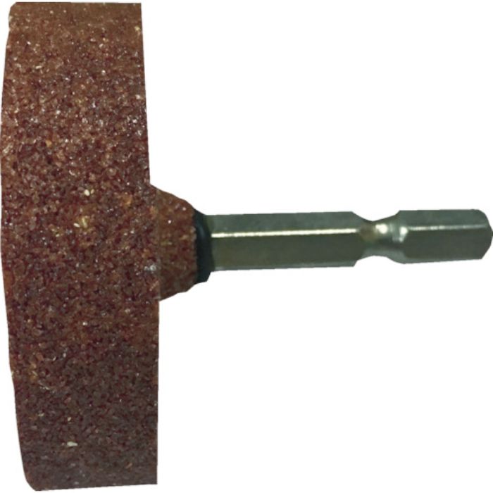 RELIEF 六角軸 軸付砥石 金属用(WA) 平型 φ50×13mm(Tcode:8592478)