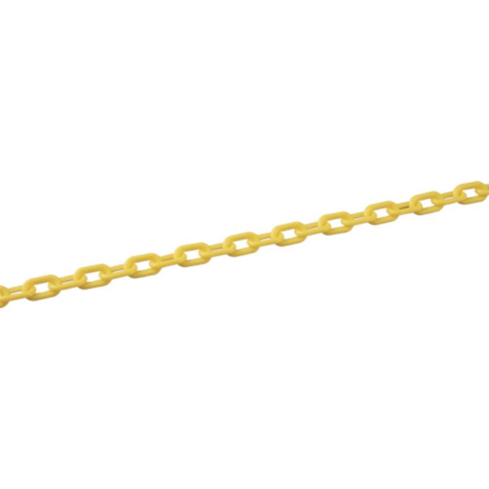 緑十字 プラスチックチェーン 黄 PT-630Y 長さ30m 線径6mmΦ ポリエチレン(Tcode:1064670)