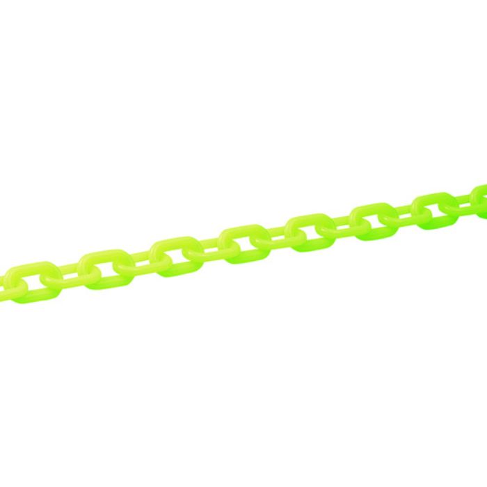 緑十字 プラスチックチェーン 蛍光緑 PT-630KG 長さ30m 線径6mmΦ ポリエチレン(Tcode:1671773)