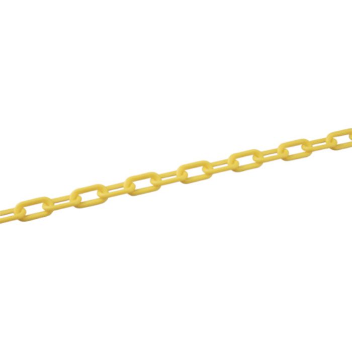 緑十字 プラスチックチェーン 黄 PT-830Y 長さ30m 線径8mmΦ ポリエチレン(Tcode:1067811)