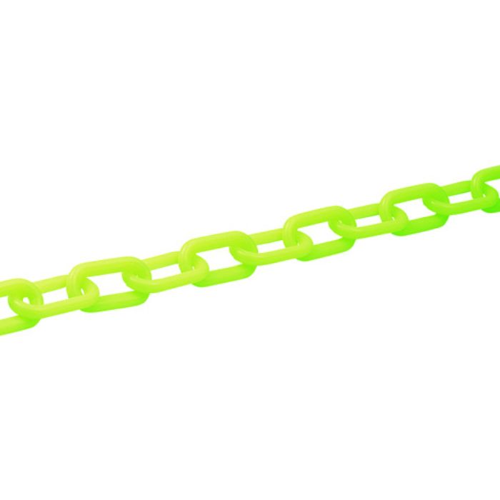 緑十字 プラスチックチェーン 蛍光緑 PT-830KG 長さ30m 線径8mmΦ ポリエチレン(Tcode:1064587)