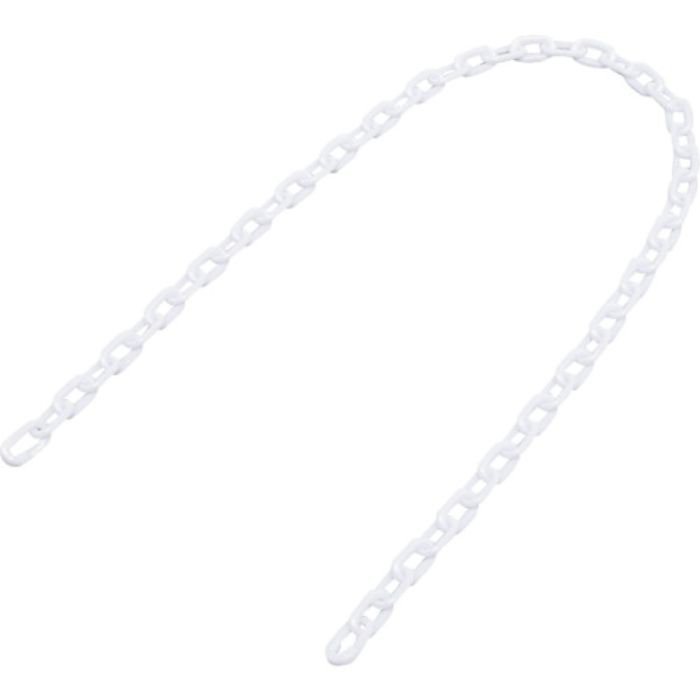 緑十字 プラスチックチェーン 白 PT-612W 長さ1.2m 線径6mmΦ ポリエチレン(Tcode:1067860)