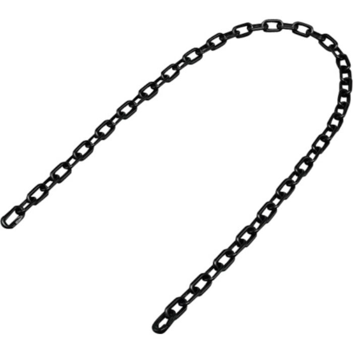 緑十字 プラスチックチェーン 黒 PT-612BK 長さ1.2m 線径6mmΦ ポリエチレン(Tcode:1063047)