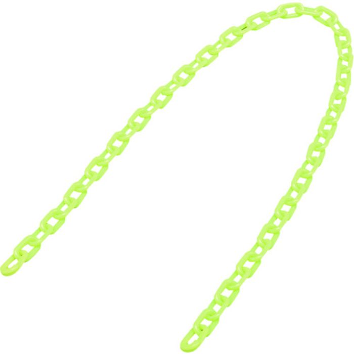 緑十字 プラスチックチェーン 蛍光緑 PT-612KG 長さ1.2m 線径6mmΦ ポリエチレン(Tcode:1067872)