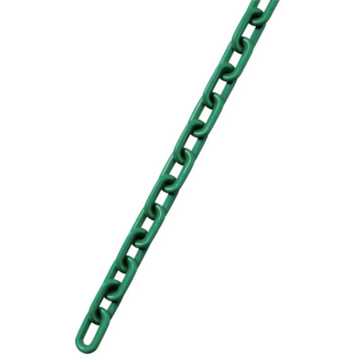 緑十字 プラスチックチェーン 緑 PT-820G 長さ20m(線径8mmΦ) ポリエチレン(Tcode:1670245)