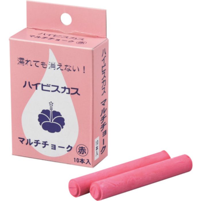 緑十字 マルチチョーク(雨天使用可能タイプ) 赤 マルチチョーク-R 12Φ×80mm 10本組(Tcode:8280438)