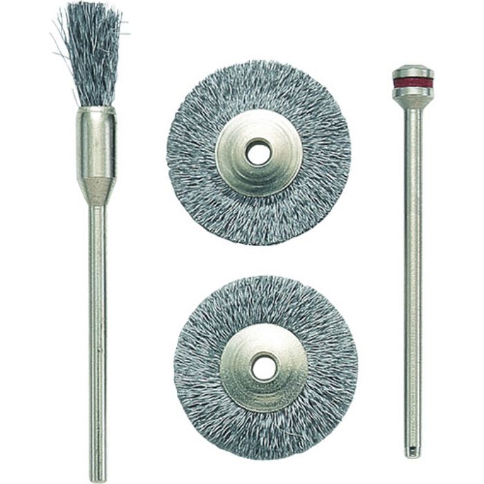 プロクソン マイクログラインダー用先端工具 ワイヤーブラシ3個セット(鉄)(Tcode:2514362)