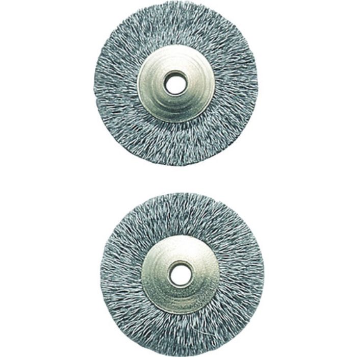 プロクソン マイクログラインダー用先端工具 ワイヤーブラシ2枚ディスク型(鉄)(Tcode:2515843)