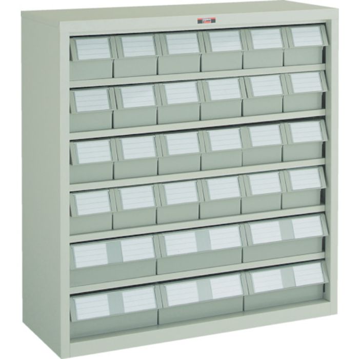 TRUSCO コンテナラックケース バンラックケース M型 NG引出小X24 大X6個 ネオグレー(Tcode:3036715)