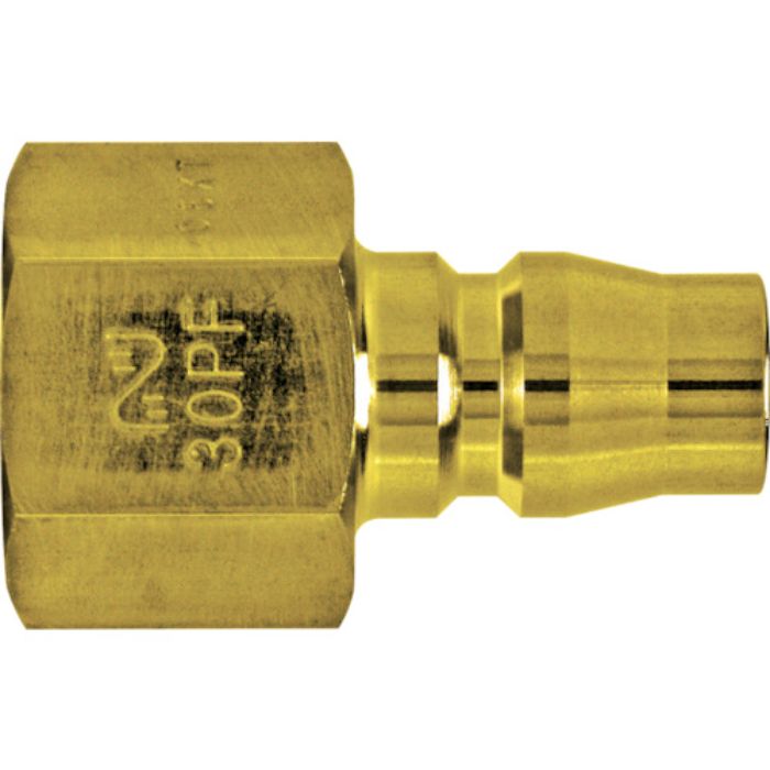 日東 真ちゅう製ハイカプラ(おねじ取付用プラグ)相手側R3/8耐圧力1.5Mpa(00206)(Tcode:1132245)