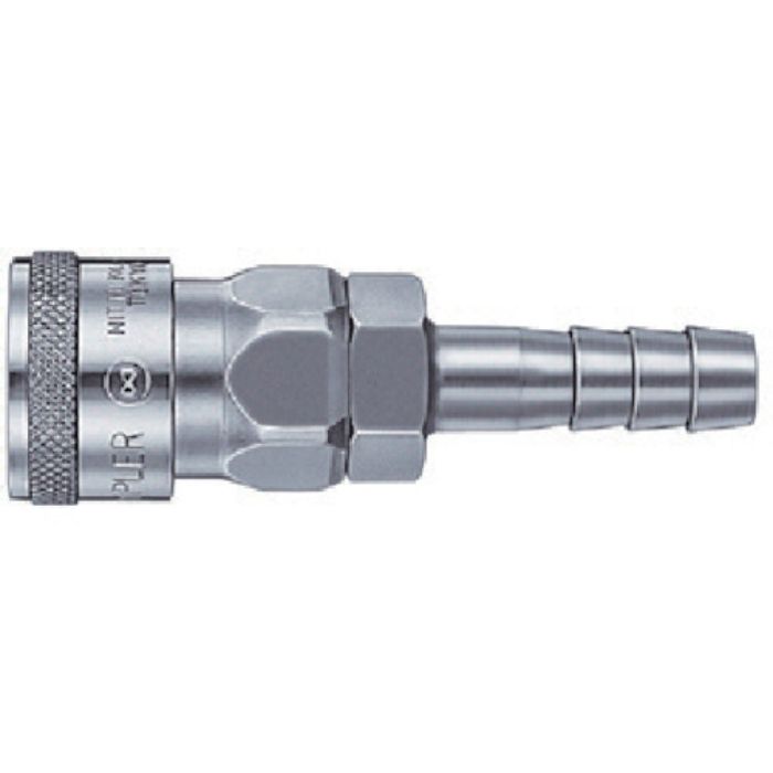 日東 ハイカプラ 鋼鉄製 ニトリルゴムNBR(SG)(ホース取付用ソケット)相手側3/8インチ 耐圧力2.0Mpa(00304)(Tcode:1130439)