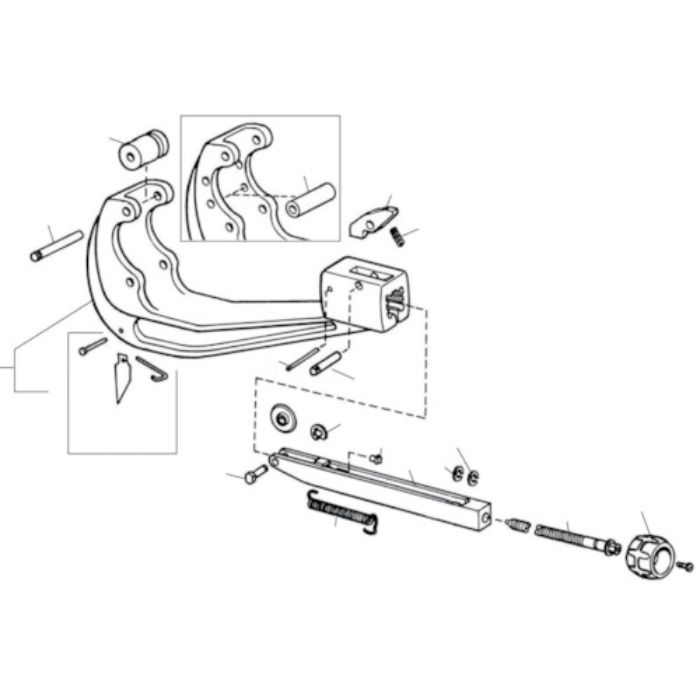 RIDGID チューブカッター用パーツ ピン クリップ F/154・156(Tcode:7882157)