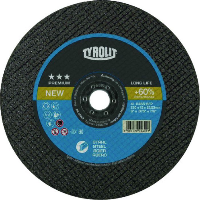 TYROLIT 切断砥石 ロングライフ 178X1.6X22.23mm(Tcode:1953502)