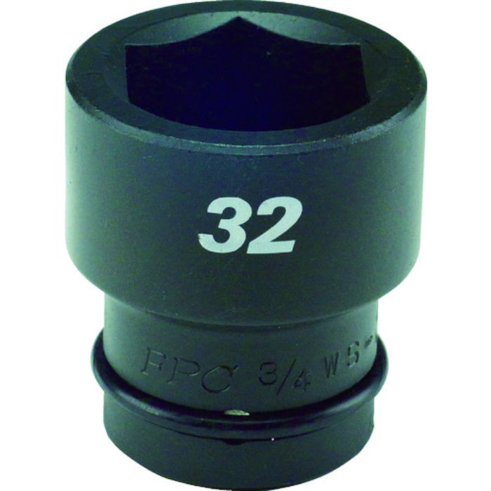 FPC インパクト ショート ソケット 差込角19mm 対辺32mm 1.1/4(Tcode:7696710)