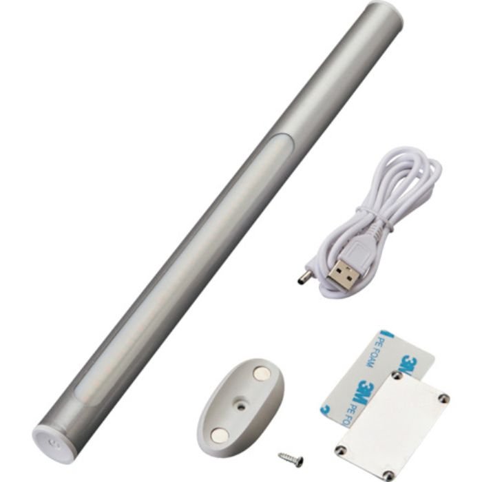 緑十字 LEDライト LED Magic Wand(マジックワンド) シルバー 22Φ×306mm 充電式(Tcode:3552125)