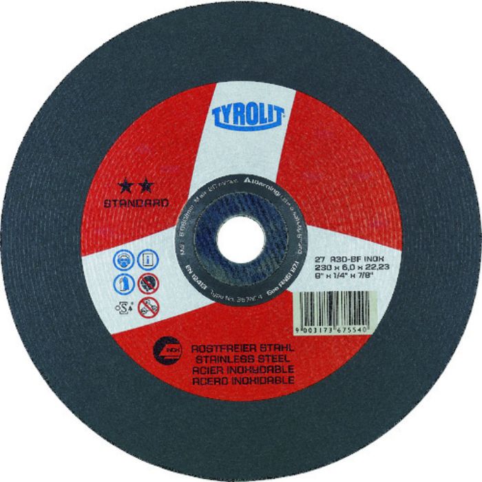 TYROLIT オフセット砥石 スタンダードタイプ 125mm #30(Tcode:7662645)