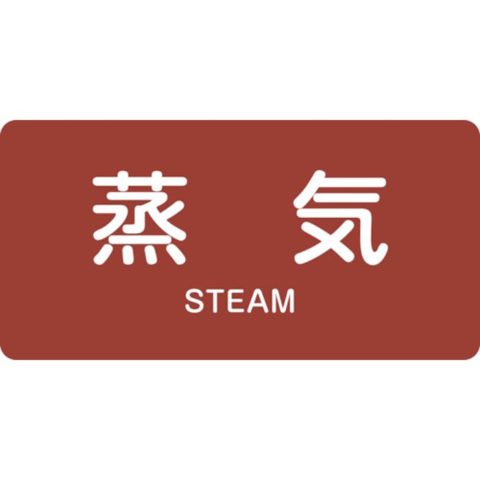 緑十字 JIS配管識別明示ステッカー 蒸気 HY-401S 30×60mm 10枚組 アルミ 英文字入(Tcode:1063155)