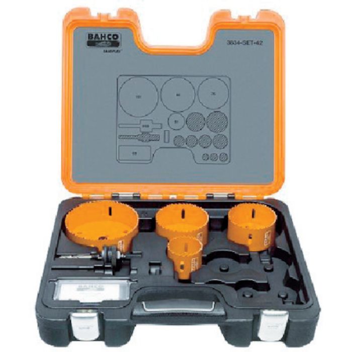 バーコ 替刃式バイメタルホルソー セット 51、76、86、111mm(Tcode:3707326)