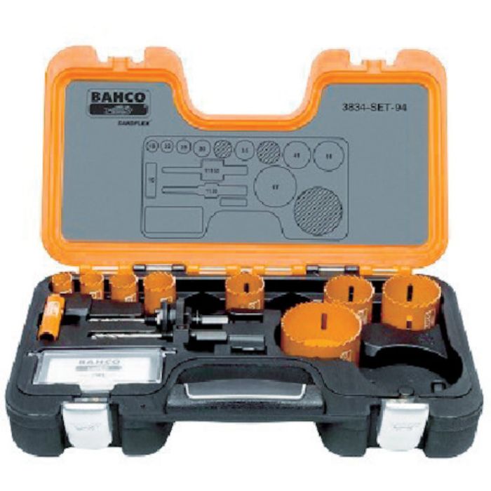 バーコ 替刃式バイメタルホルソー セット 16、19、22、25、30、35、41、51、67mm(Tcode:3707369)