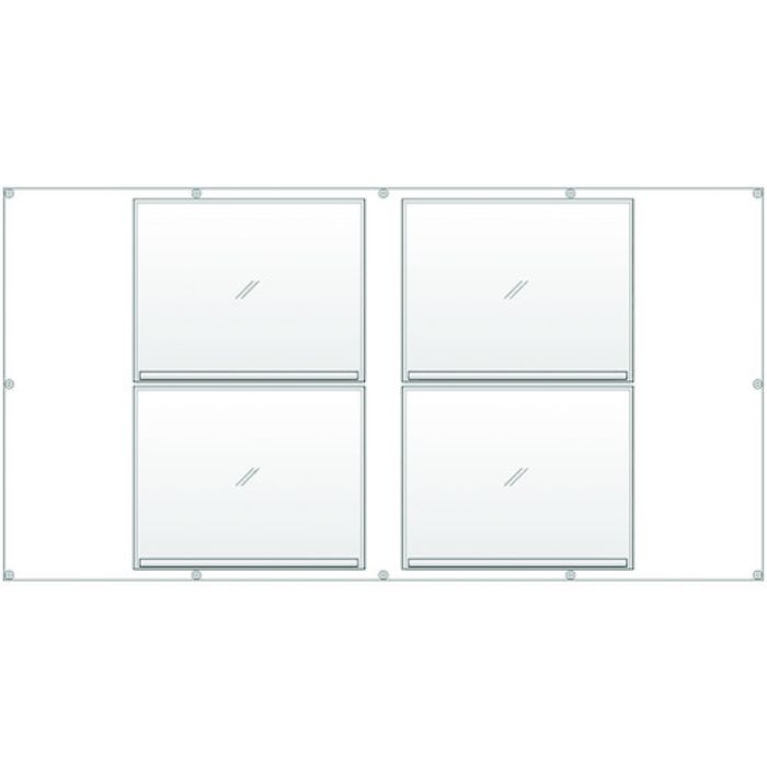 ユニット フェンスポケット400×500標識4枚用(Tcode:2068975)
