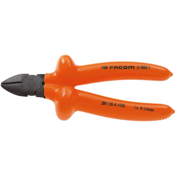 FACOM 絶縁工具 ダイアゴナルカッター 165mm(Tcode:3449656)