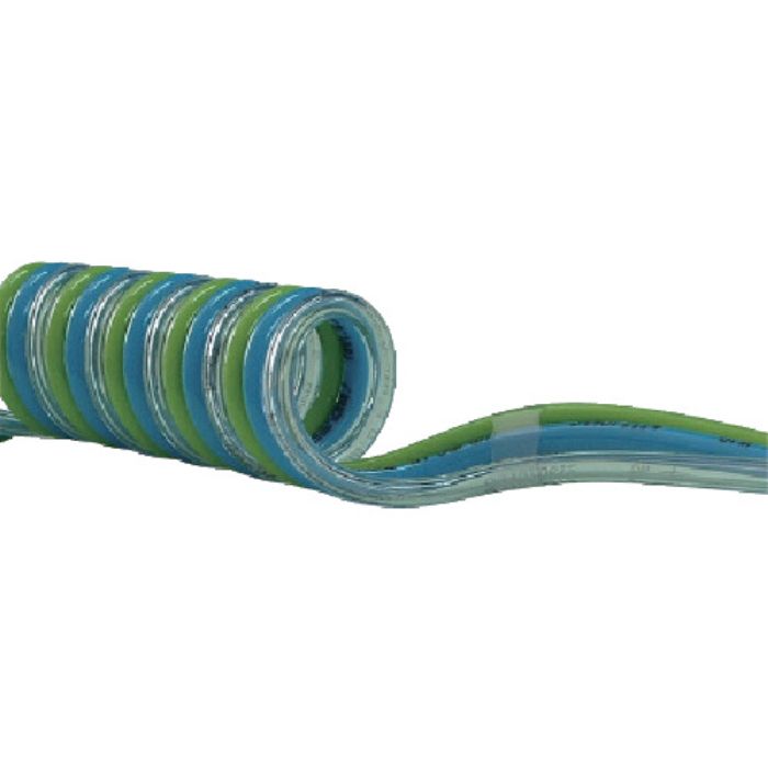 チヨダ スパイラルチューブ マルチスパイラル 外径10mm/使用範囲1673mm 透明、青、ライトグリーン(Tcode:8083449)