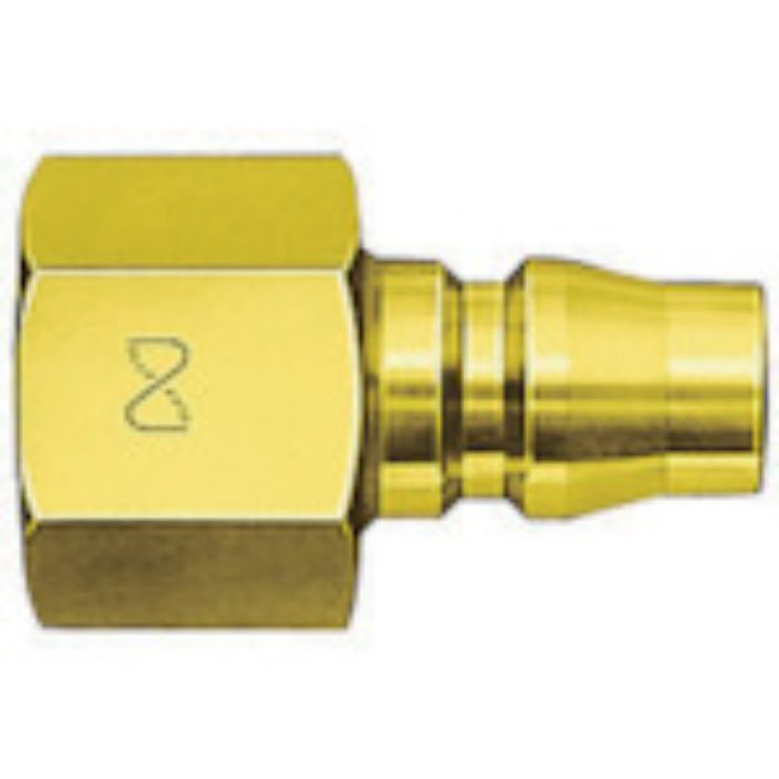 日東 真ちゅう製ハイカプラ(おねじ取付用プラグ)相手側R1/2耐圧力1.5Mpa(00209)(Tcode:1132270)