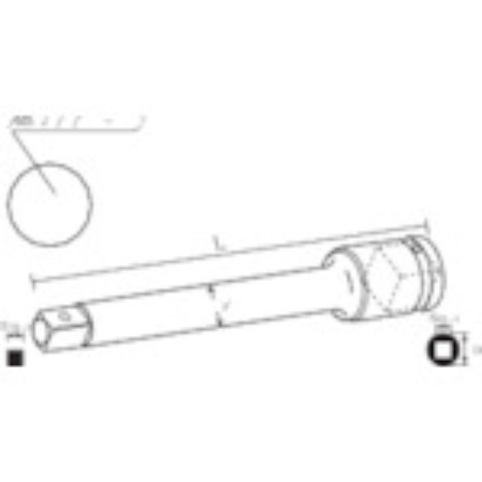 ナック エクステンションバー 差込角12.7x100L(Tcode:3758397)