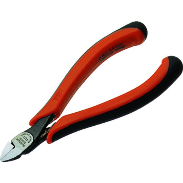 バーコ ニッパ(電気・電子用) 切断能力:銅線Φ0.3〜1.5mm 全長120mm(Tcode:1287532)