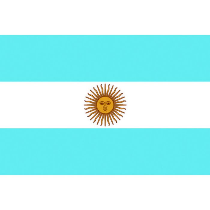 東京製旗 国旗No.1(70×105cm) アルゼンチン(Tcode:2073750)