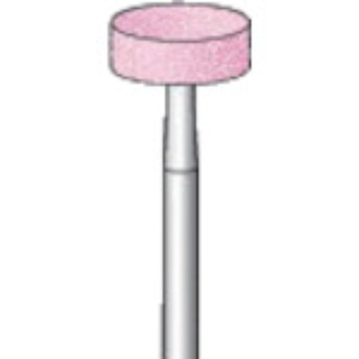 ナカニシ 軸付砥石 (10本入) 粒度#80 ピンク 円筒 外径9.8mm(Tcode:8293375)