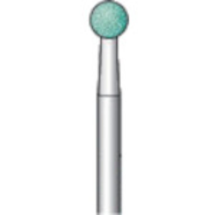 ナカニシ 軸付砥石 (10本入) 粒度#100 グリーン 球 外径4mm(Tcode:8293385)