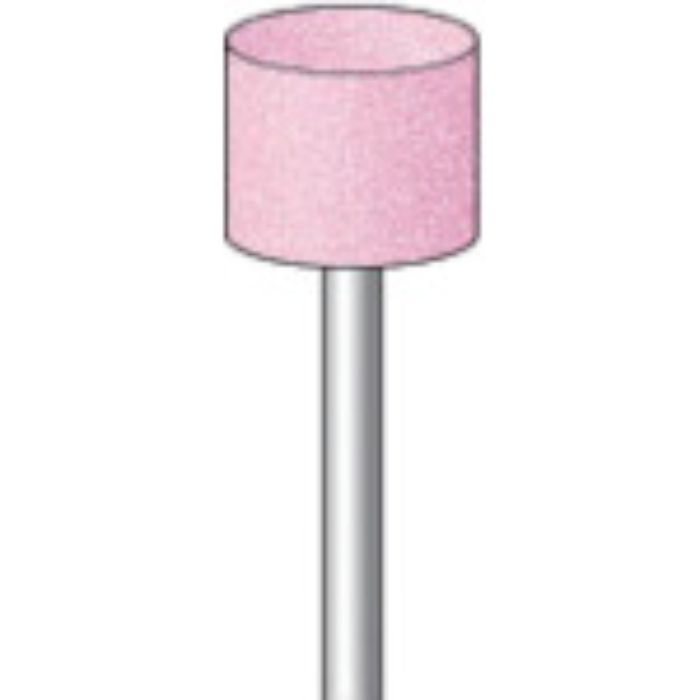 ナカニシ 軸付砥石 (10本入) 粒度#60 ピンク 円筒 外径13.0mm(Tcode:8293409)