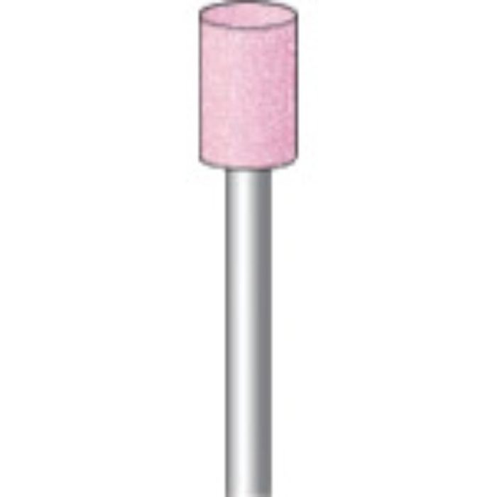 ナカニシ 軸付砥石 (10本入) 粒度#100 ピンク 円筒 外径7.0mm(Tcode:8293411)