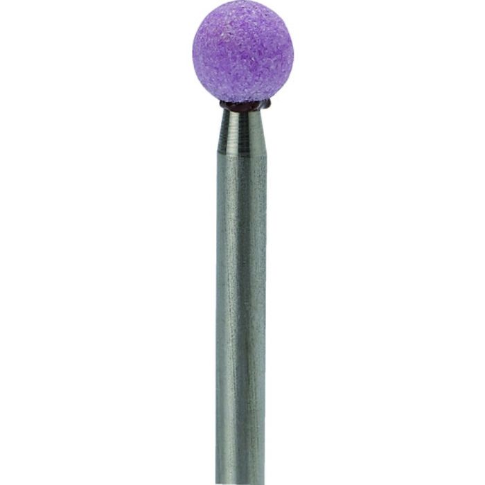 ナカニシ 軸付砥石 粒度#60 ピンク 球 外径6mm (1Pk(袋)=10本入)(Tcode:4765532)