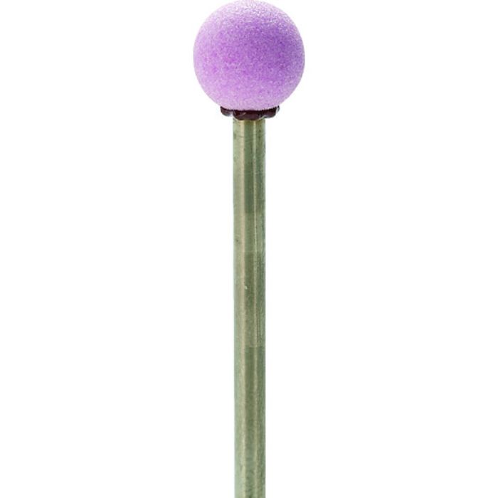 ナカニシ 軸付砥石(1Pk(袋)=10本)粒度#100 ピンク 球 外径10mm(Tcode:4765605)
