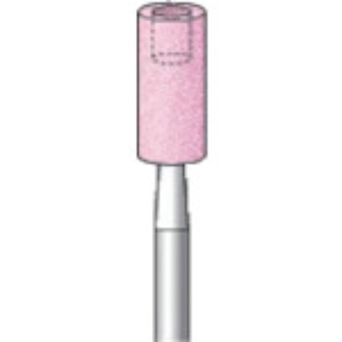 ナカニシ 軸付砥石 (10本入) 粒度#100 ピンク 円筒(端面、底面専用) 外径6.0mm(Tcode:8293414)