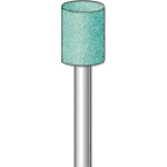 ナカニシ 軸付砥石 (10本入) 粒度#60 グリーン 円筒 外径8.0mm(Tcode:8293425)