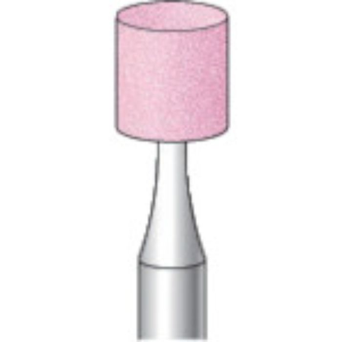 ナカニシ 軸付砥石 (10本入) 粒度#100 ピンク 円筒 外径10mm(Tcode:8293450)