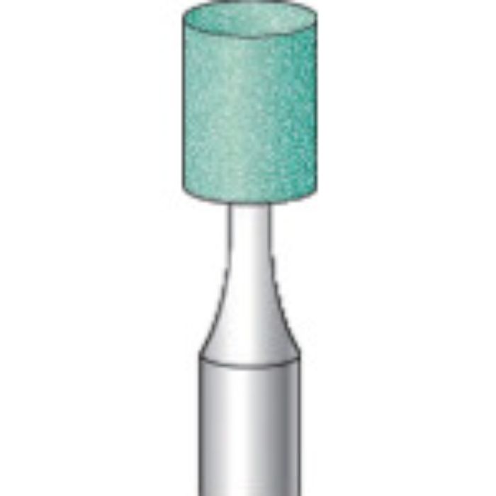 ナカニシ 軸付砥石 (10本入) 粒度#100 グリーン 円筒 外径8mm(Tcode:8293470)
