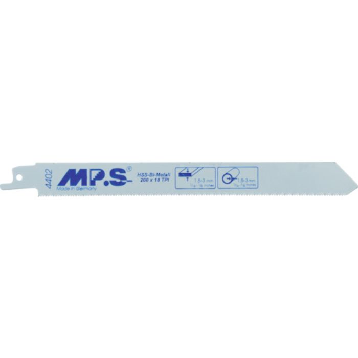 MPS セーバーソーブレード 金属用 200mm×18山 5枚(Tcode:4425367)