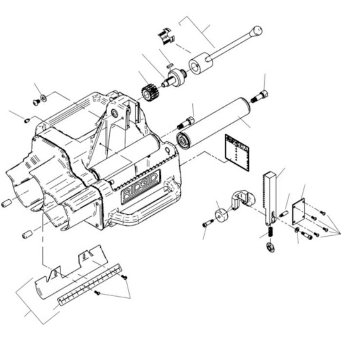 RIDGID 高速管端処理機用パーツ スクリュー F/122J(Tcode:7883056)