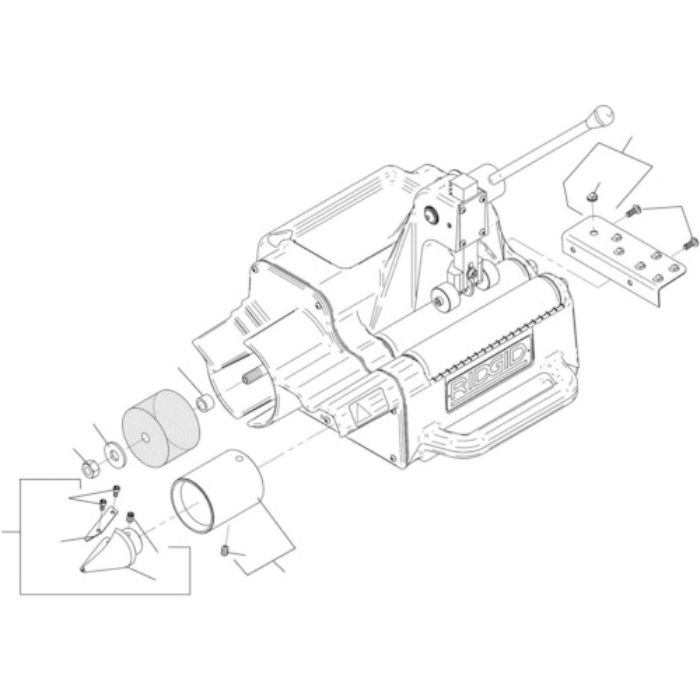 RIDGID 高速管端処理機用パーツ スクリュー F/122J(Tcode:7883111)