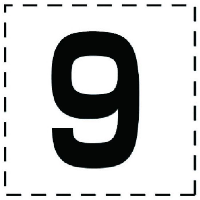 ユニット 高所作業車標識 カッティング文字 9・マーキングフィルム(Tcode:7416938)