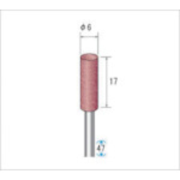 ナカニシ パワーポリッシャー (1Pk(袋)=10本入) 粒度#220 グリーン 外径6mm(Tcode:4766890)