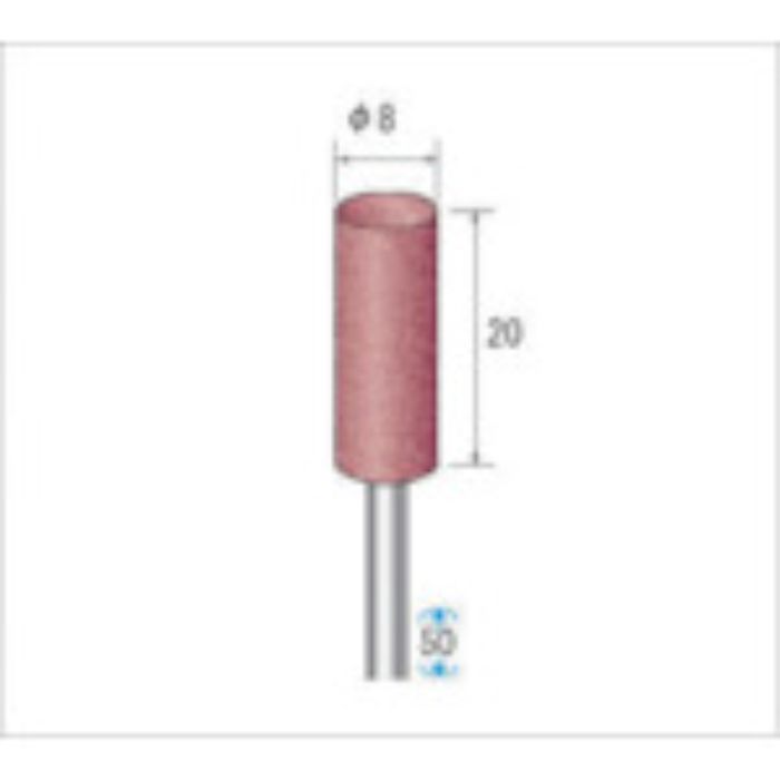 ナカニシ パワーポリッシャー (1Pk(袋)=10本入) 粒度#220 グリーン 外径8mm(Tcode:4766946)