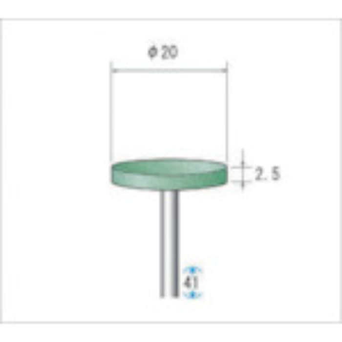 ナカニシ グリーンポリッシャー (1Pk(袋)=10本入) #320(Tcode:4767349)