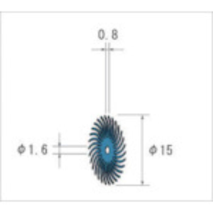 ナカニシ フェザーゴム砥石 (1Pk(袋)=10本入)(Tcode:4767551)