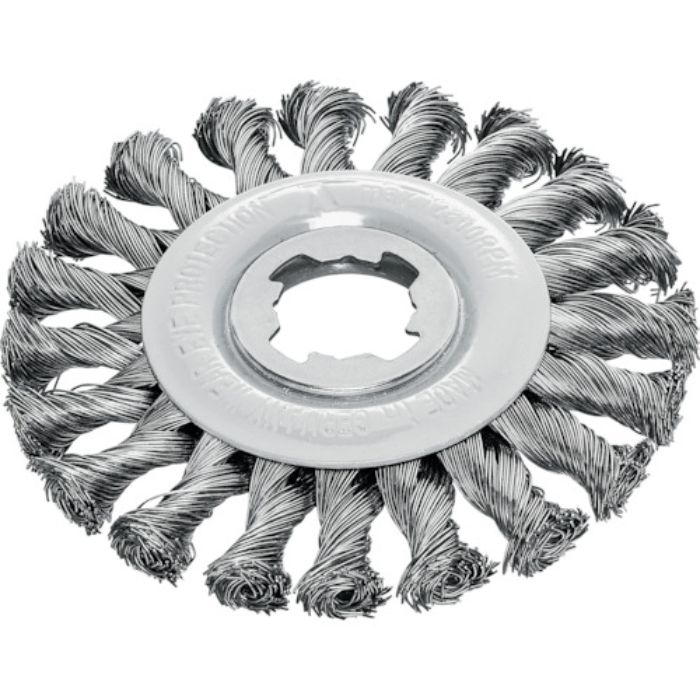 LESSMANN XーLOCK ノットホイールブラシ Φ115 高張度鋼線 線径0.5(Tcode:2554566)