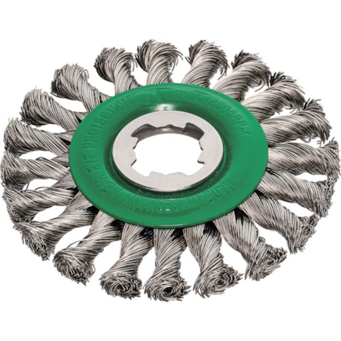 LESSMANN XーLOCK ノットホイールブラシ Φ115 ステンレス 線径0.5(Tcode:2554565)